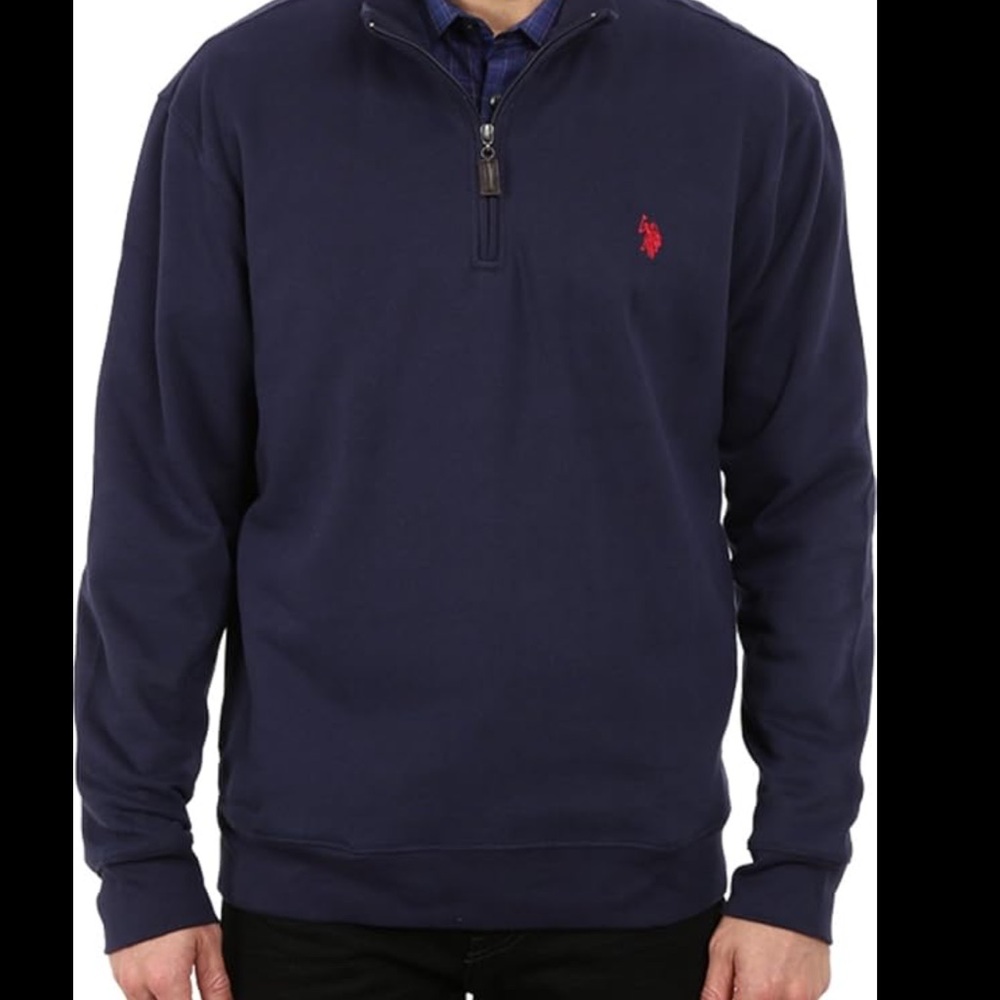 U.S. Polo Assn. Black Quarter-Zip Pullover